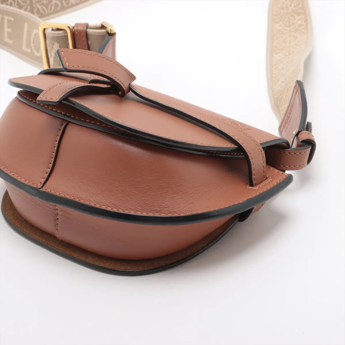 Loewe Mini Gate Dual Shoulder Bag Tan