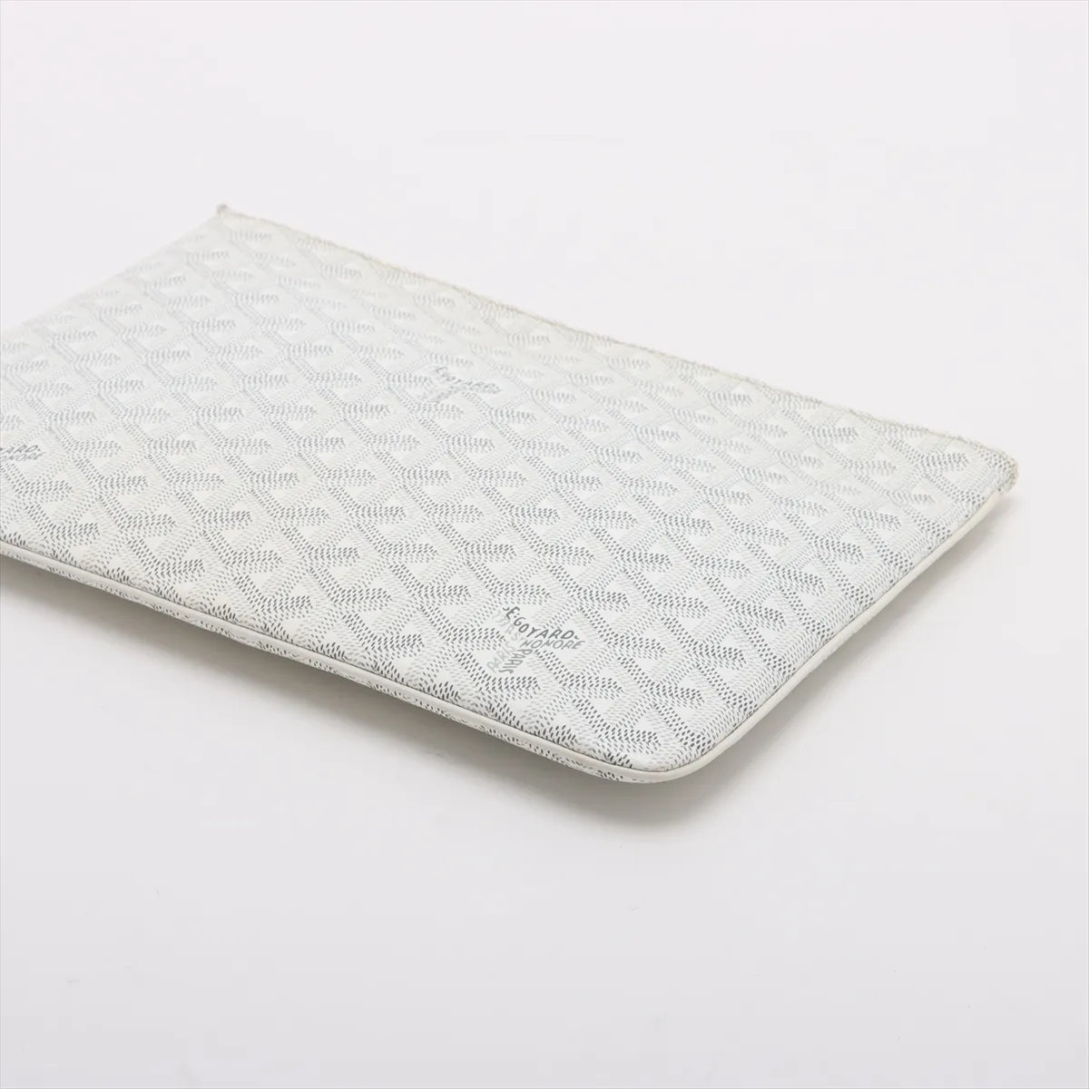 Goyard Senat MM Clutch Bag White