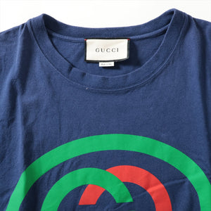 Gucci Interlocking G Cotton T-shirt Blue