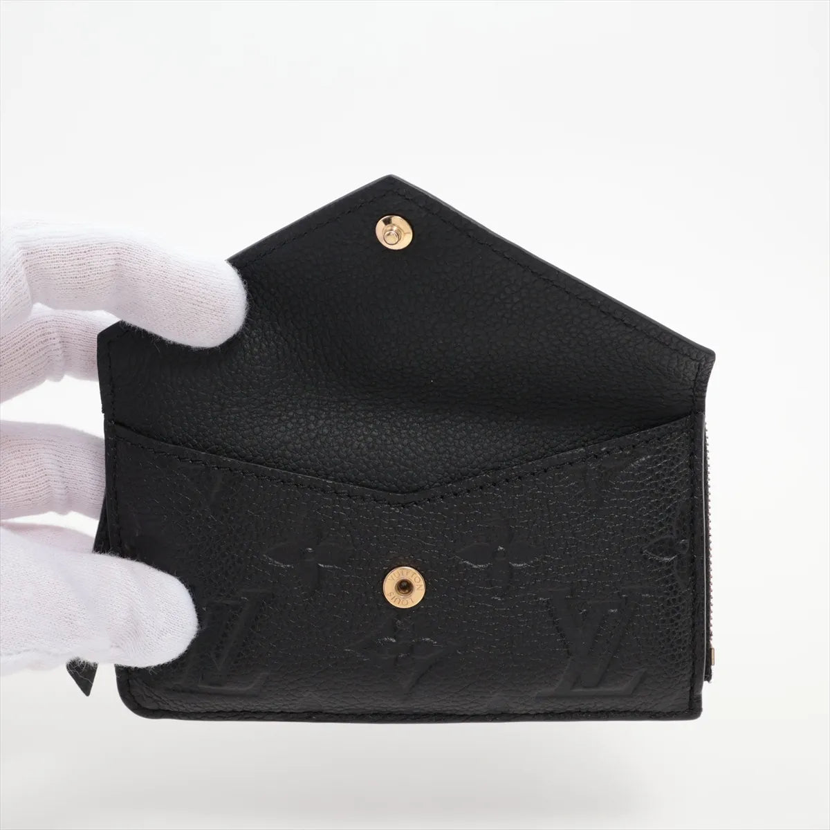 Louis Vuitton Monogram Empreinte Carte Recto Verso Black