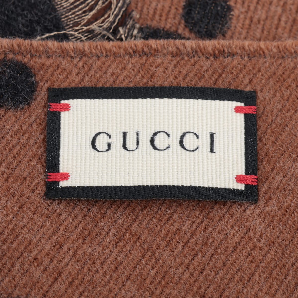 Gucci Bee & Star Scarf Brown