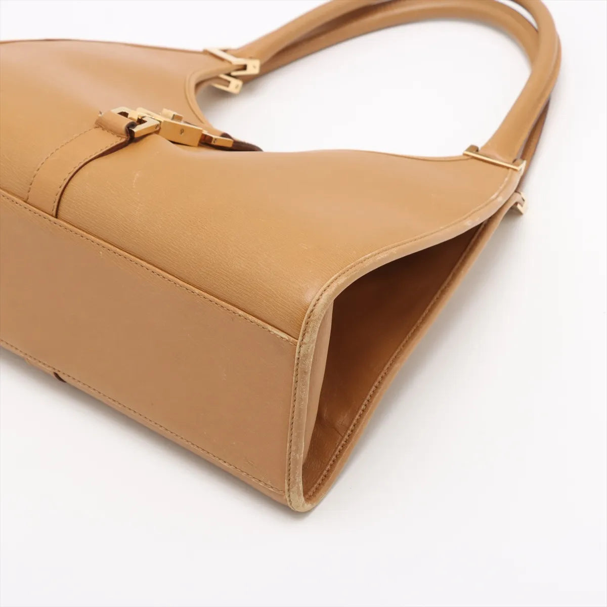 Gucci Jackie Leather Shoulder Bag Beige