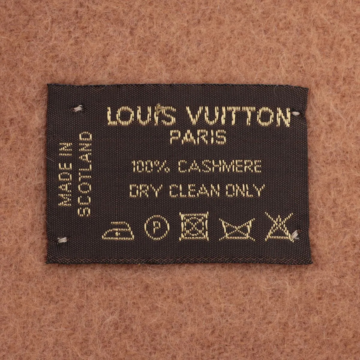 Louis Vuitton Echarpe Baroda Cashmere Scarf Brown x Beige