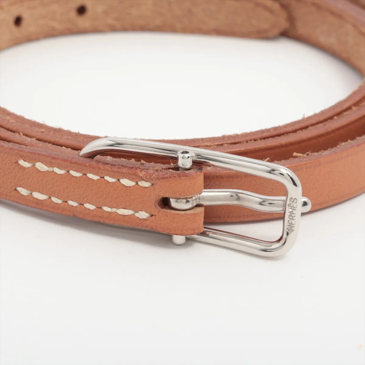 Hermes Api Leather Bracelet Gold