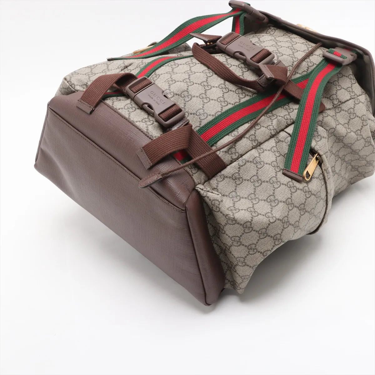 Gucci GG Supreme Leather Backpack Beige