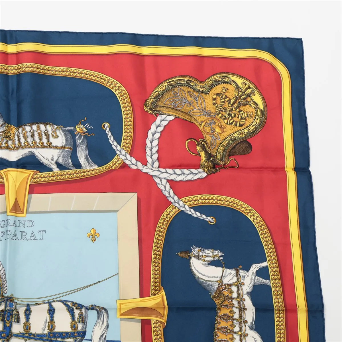 Hermès Carré 90 Grand Apparat Horses Scarf