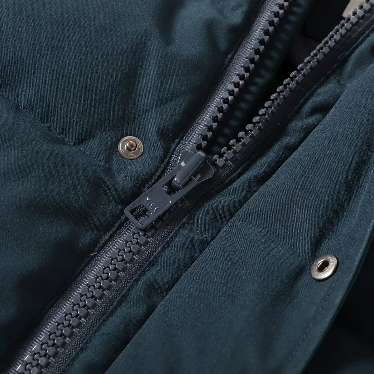 Danton Polyester Fur Down Jacket Navy Blue