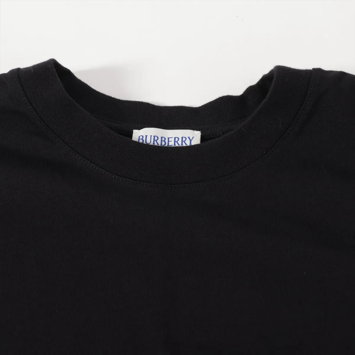 Burberry Nova Check Cotton T-shirt Black x Beige