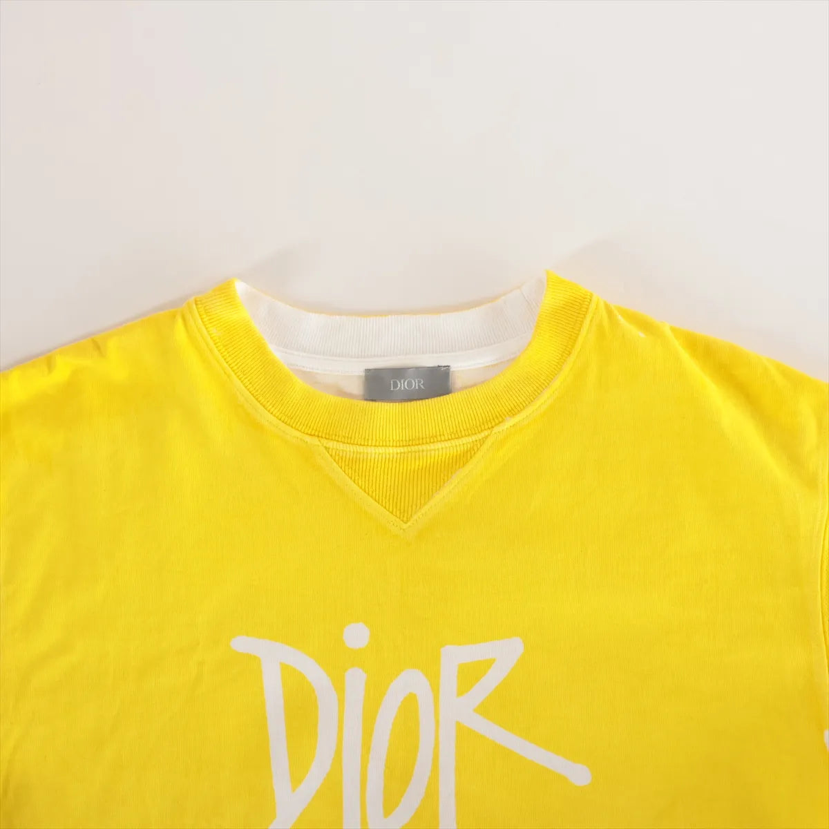 Dior x Shawn Stussy Cotton T-shirt Yellow