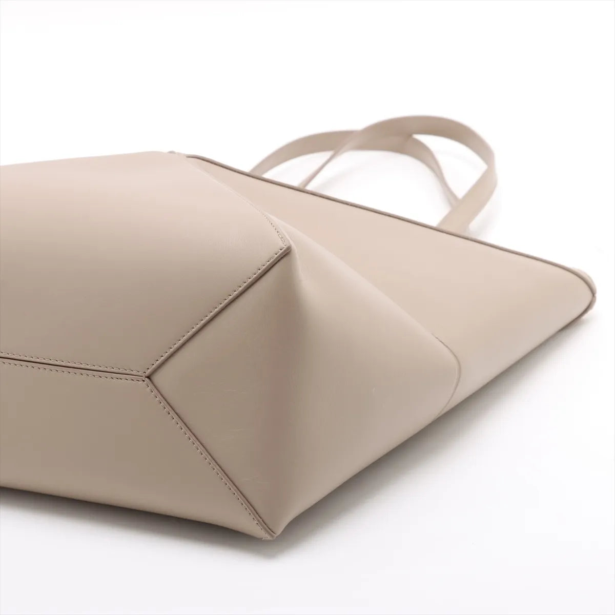 Loewe Puzzle Fold Medium Leather Tote Bag Greige