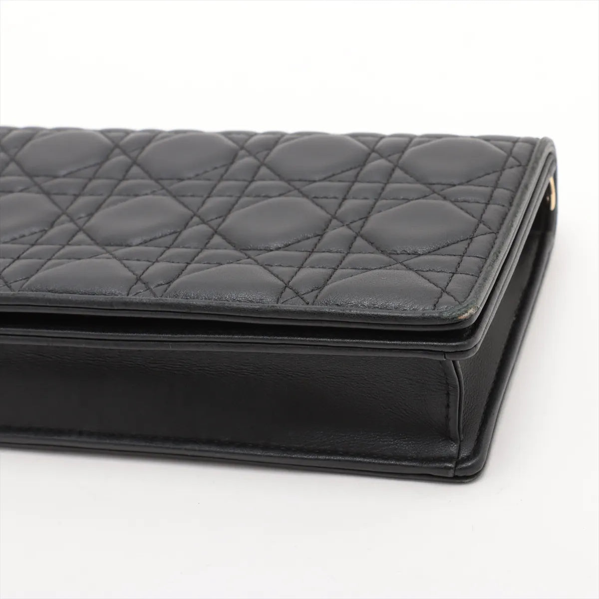 Christian Dior Cannage Leather Chain Shoulder Bag Black *PREORDER*