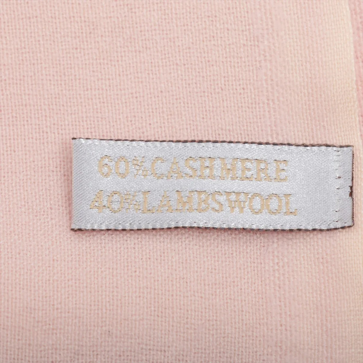 Chanel CC Logo Cashmere Wool Scarf Pink