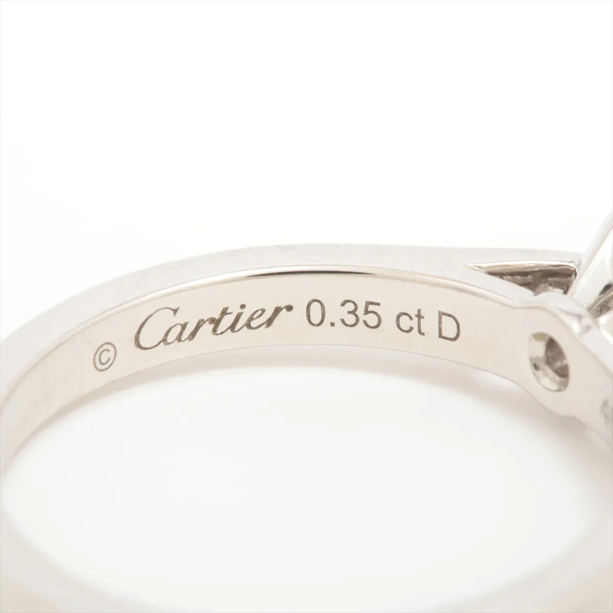 Cartier Solitaire 1895 Diamond Ring Platinum