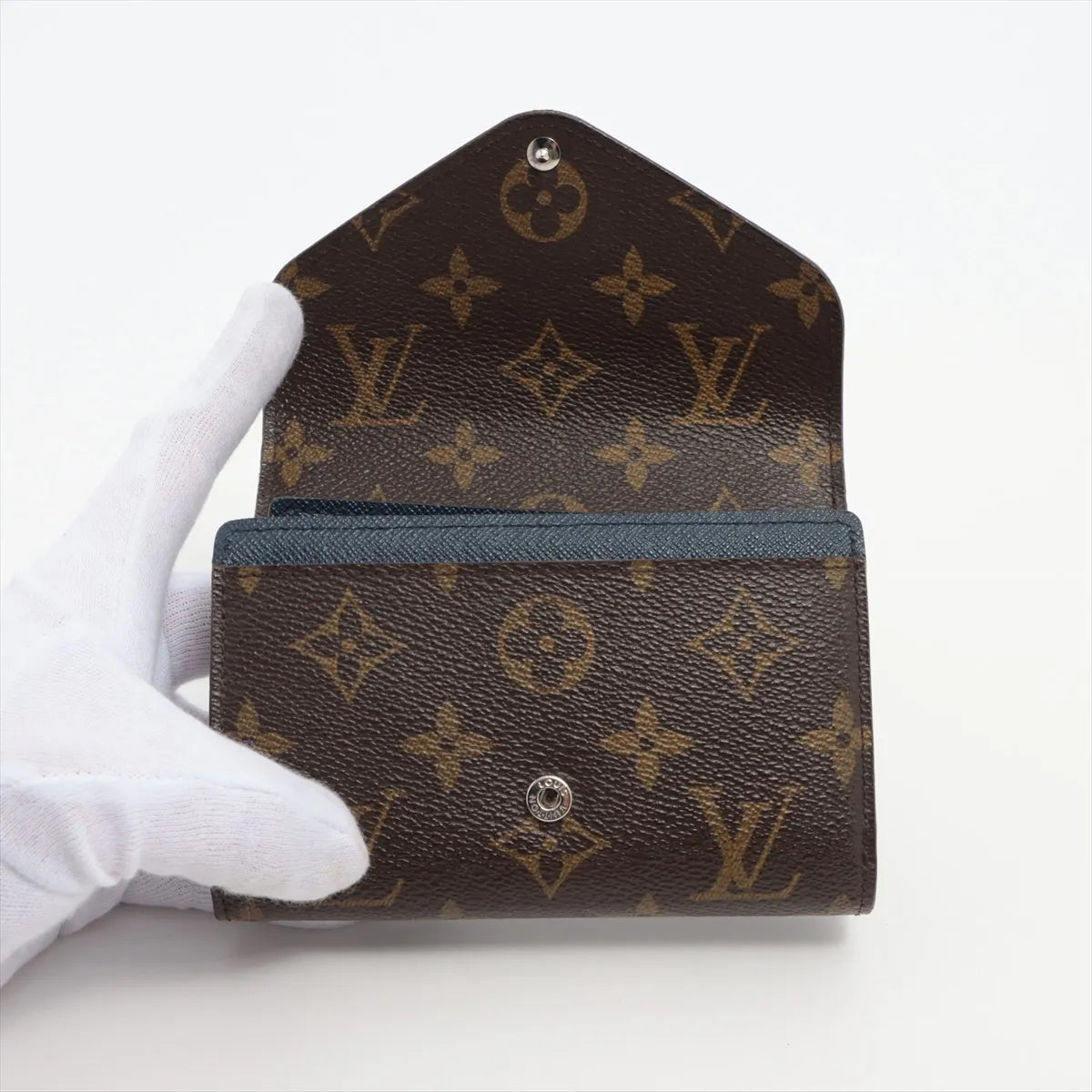 Louis Vuitton Monogram Epi Marie Lou Compact Wallet Blue