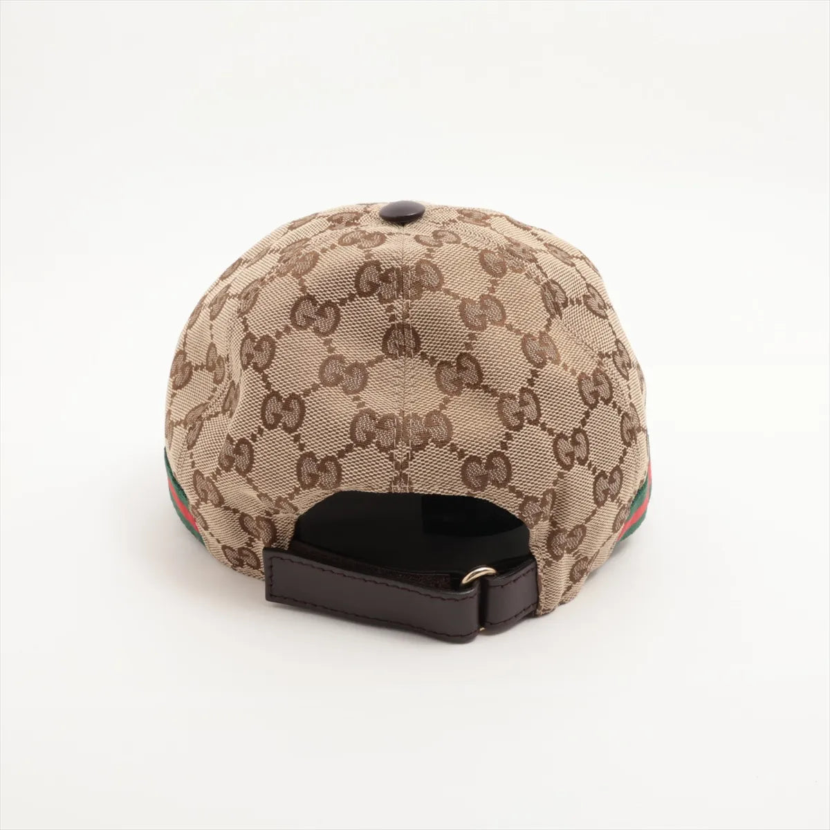 Gucci GG Logo Web Canvas Hat Beige