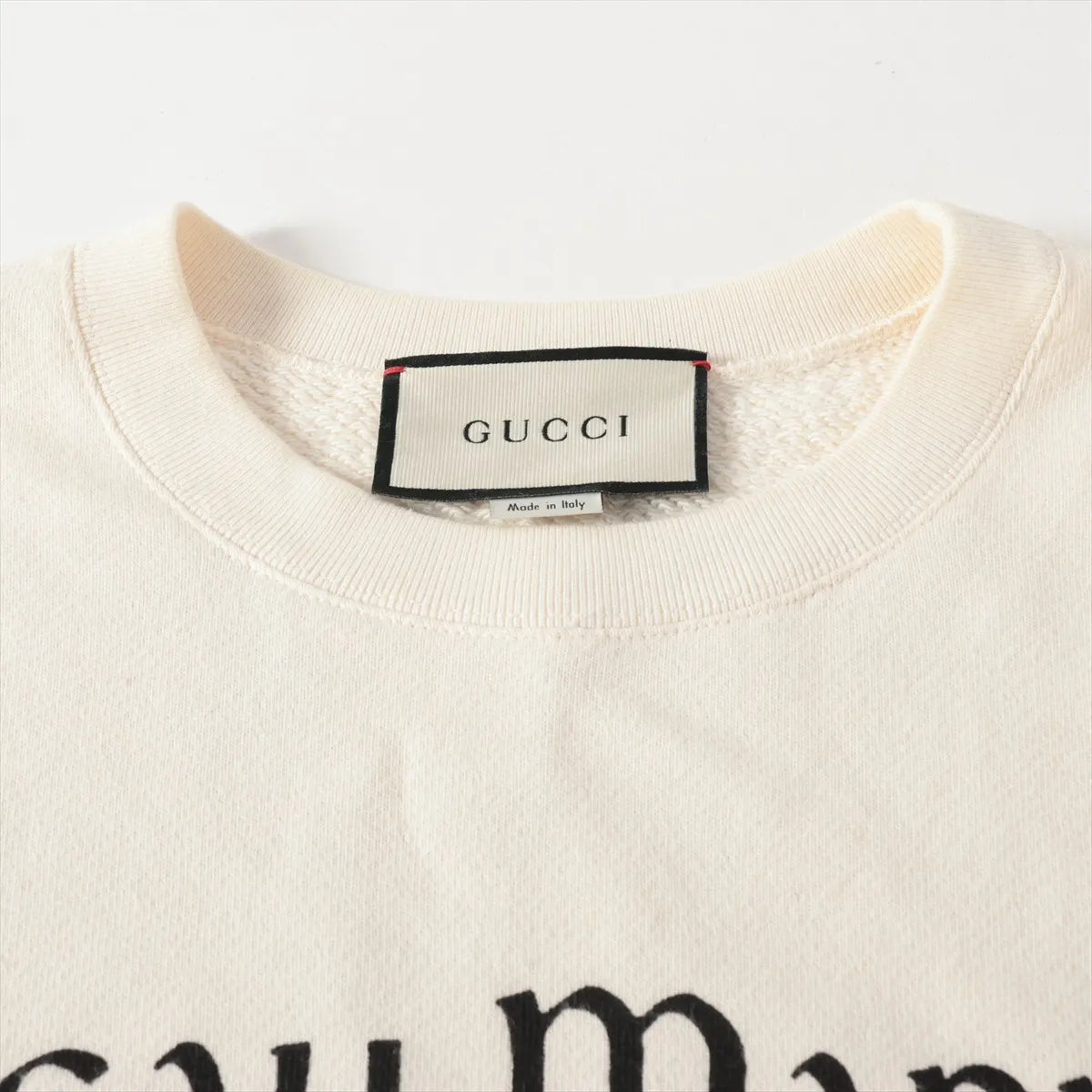 Gucci "Chateau Marmont Hollywood" Cotton Basic Knitted Sweater Cream