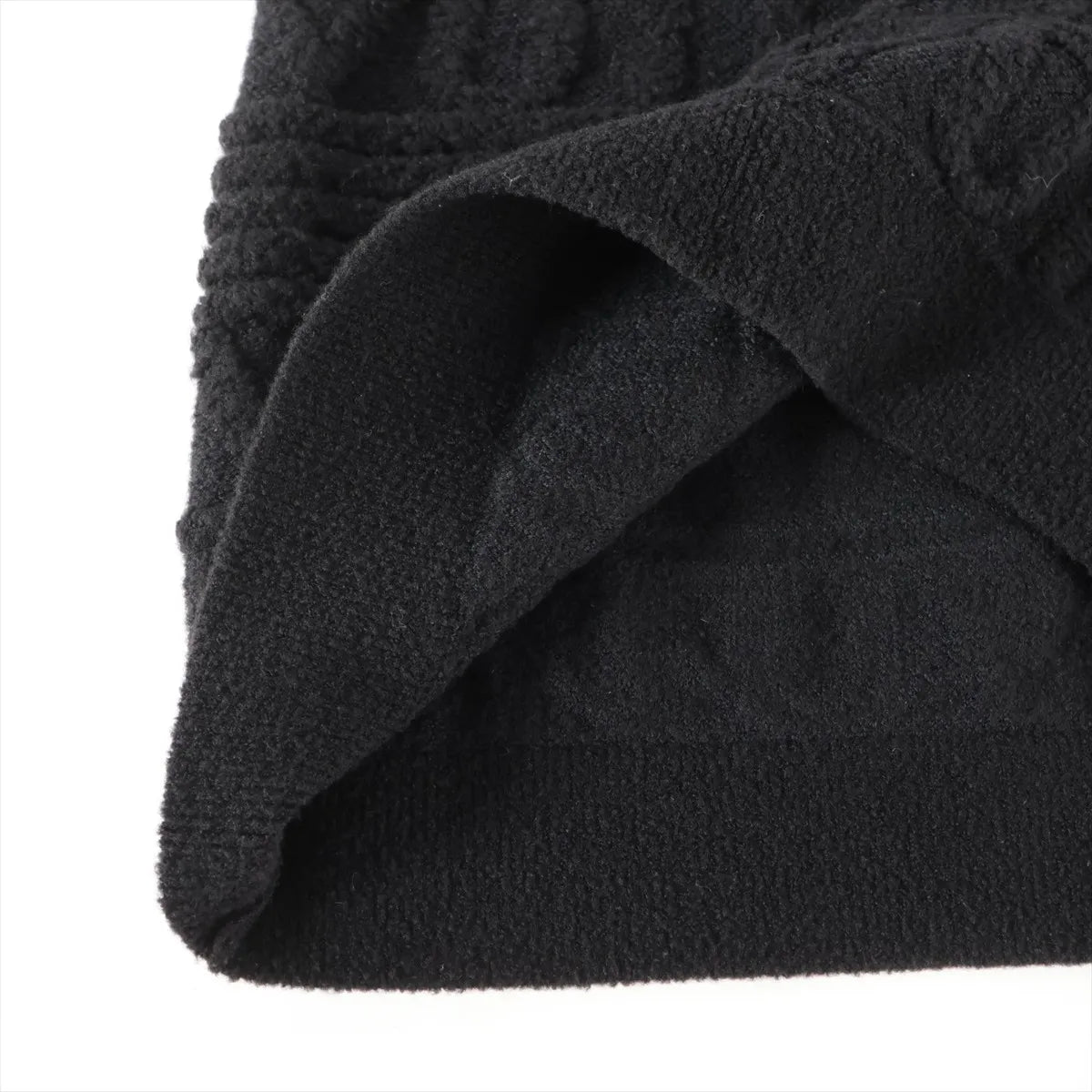 Louis Vuitton Wool Nylon Knit Skirt Black