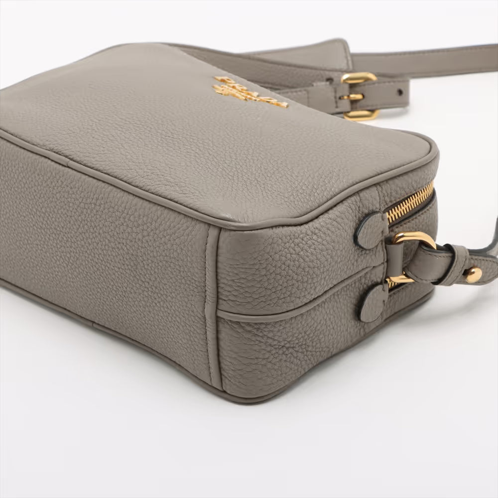 Prada Vitello Daino Leather Shoulder Bag Beige