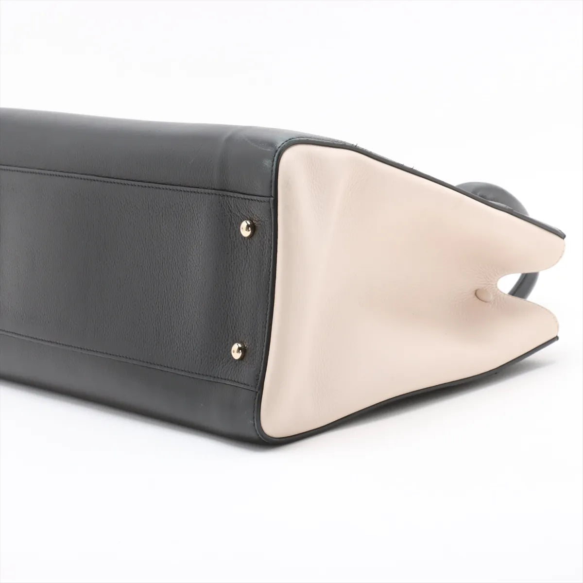 Chanel CC Logo Neo Executive Leather Handbag Black x Ivory