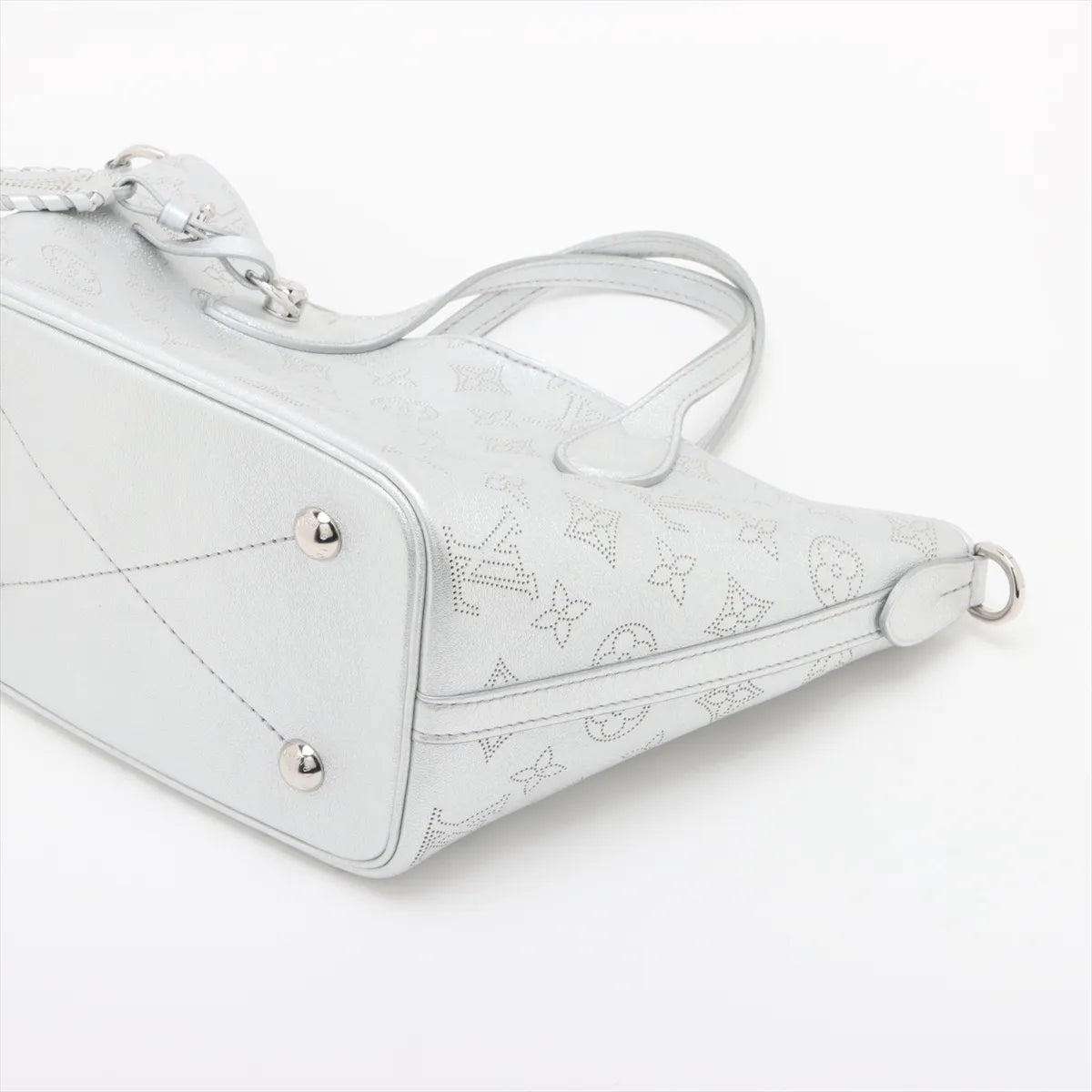 Louis Vuitton Mahina Monogram Blossom PM Metallic Silver