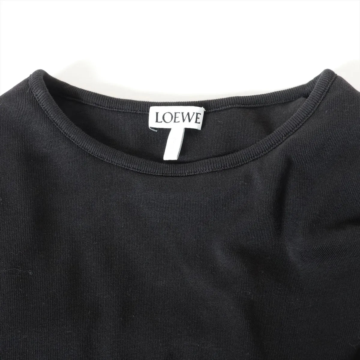Loewe Cotton Bodycon Long Dress Black