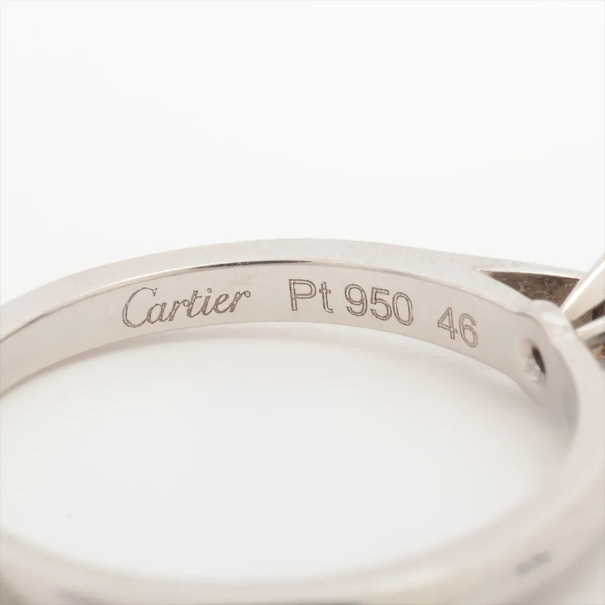 Cartier Solitaire 1895 Diamond Ring Platinum