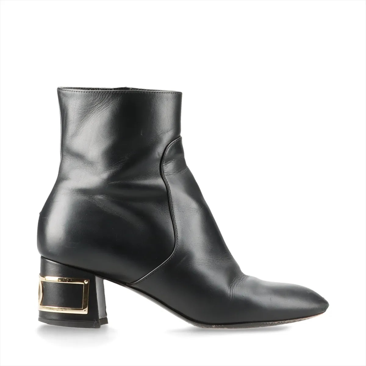 Louis Vuitton Bliss Line Leather Short Boots Black