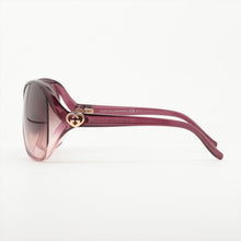 Load image into Gallery viewer, Gucci Heart Interlocking G Square Sunglass Purple