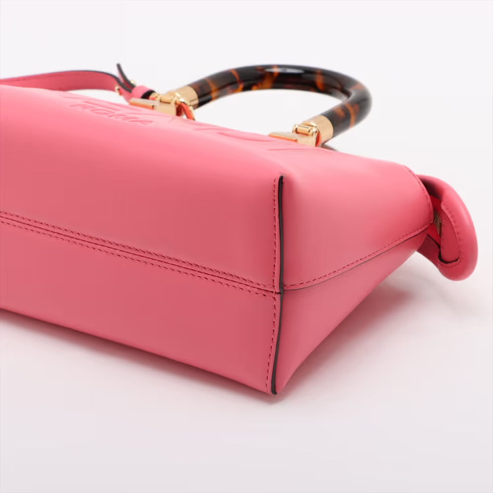 Fendi By The Way Mini Leather Two-Way Handbag Pink
