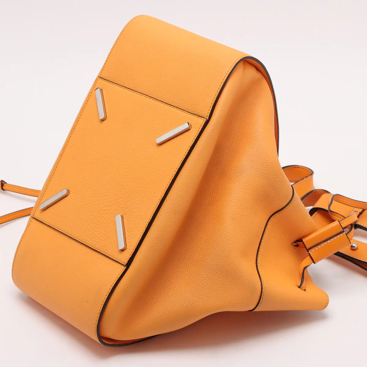 Loewe Hammock Drawstring Medium Leather Two-Way Shoulder Bag Orange