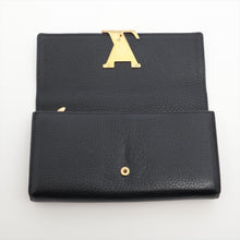 Load image into Gallery viewer, Louis Vuitton Taurillon Capucines Long Wallet Black x Hot Pink