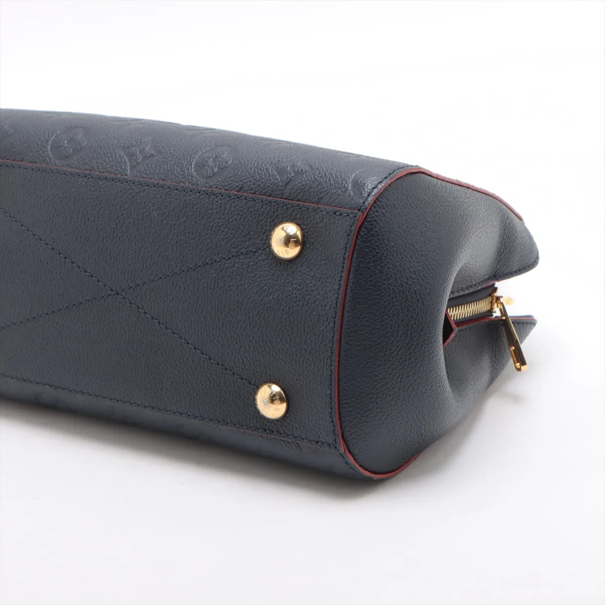 Louis Vuitton Monogram Empreinte Montaigne BB Marine Rouge