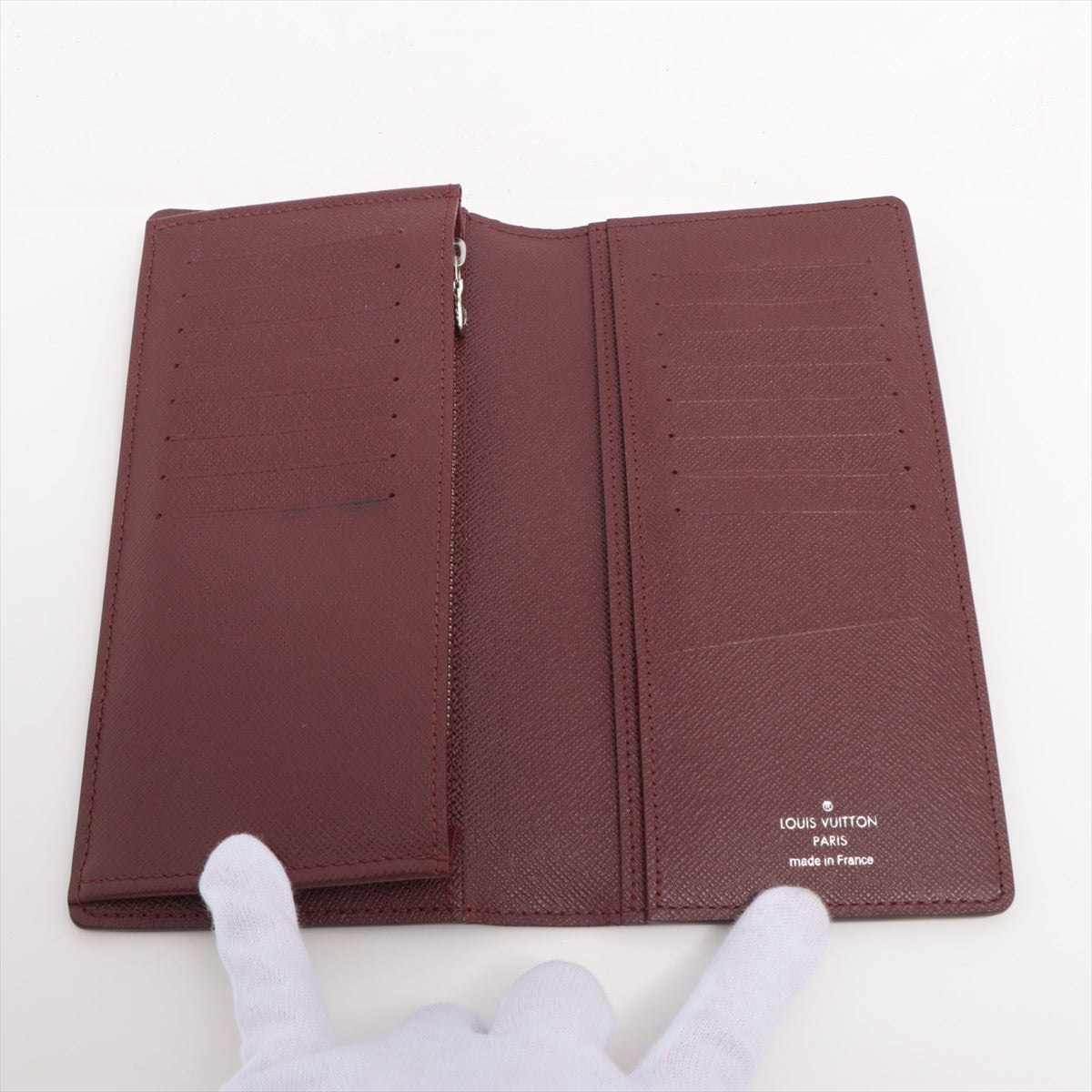 Louis Vuitton Taigarama Brazza Long Wallet Navy Blue x Brown * PREORDER *