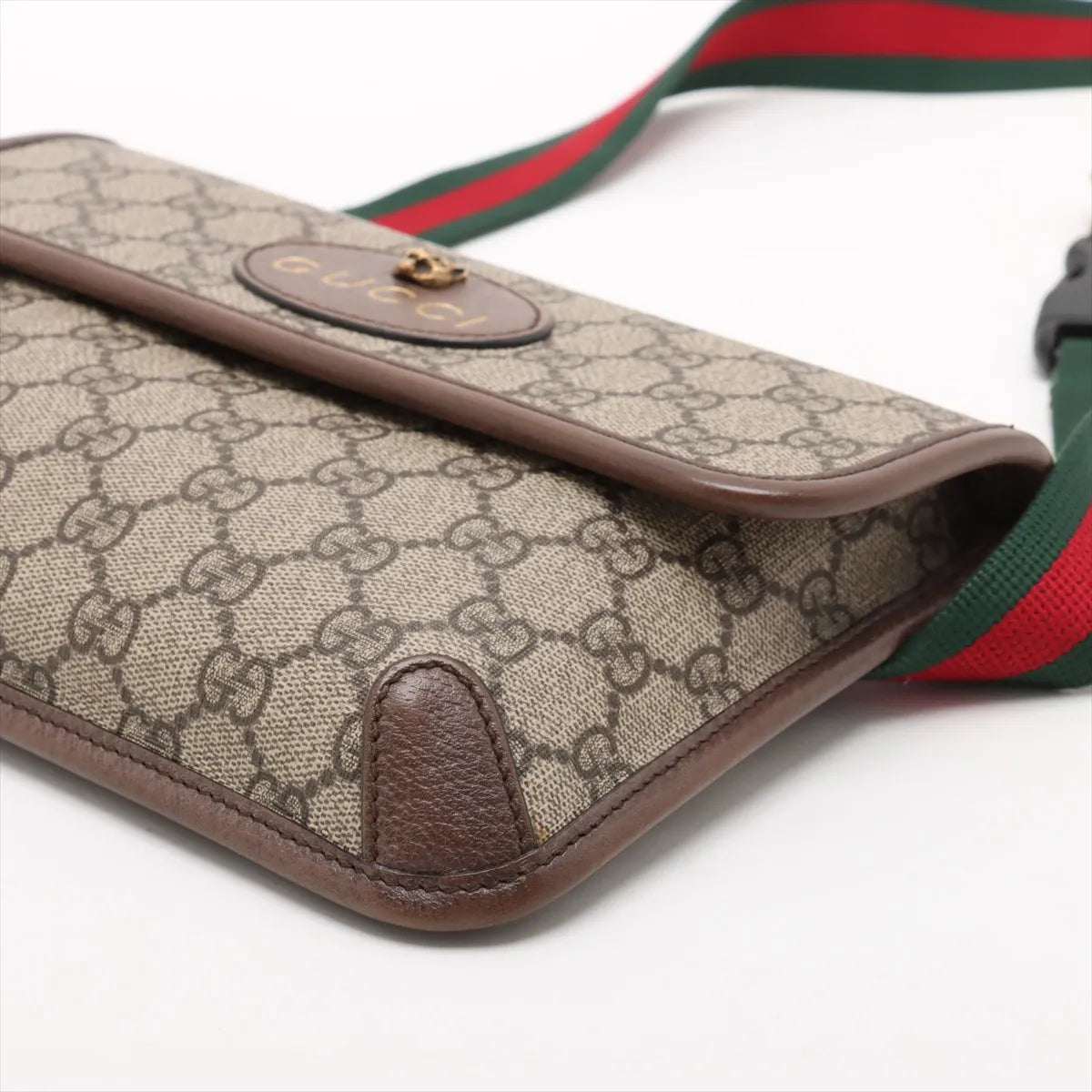 Gucci GG Supreme Leather Waist Bag Beige