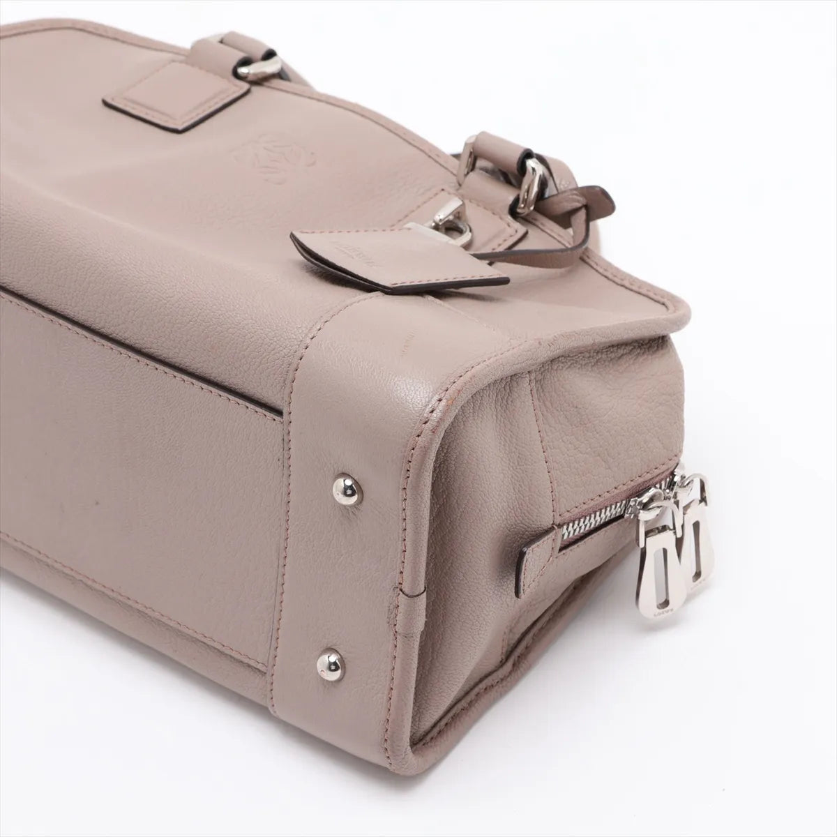 Loewe Amazona 28 Leather Handbag Beige