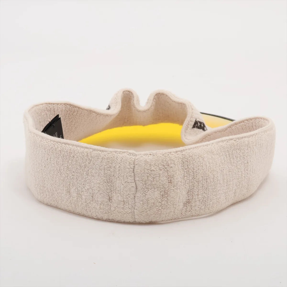 Gucci Headband Visor Cotton Beige x Yellow