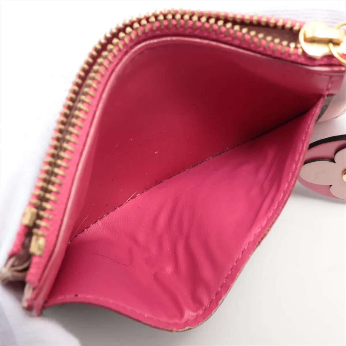 Louis Vuitton Monogram Flower Coin Purse Fuchsia