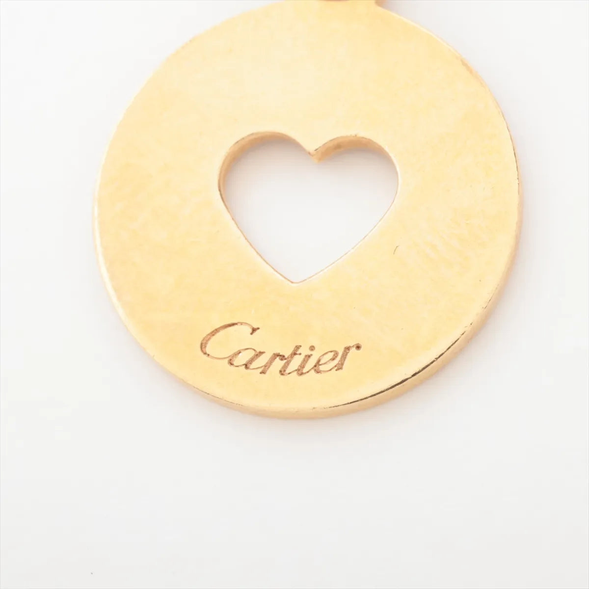 Cartier Round Open Heart Charm Pendant Gold