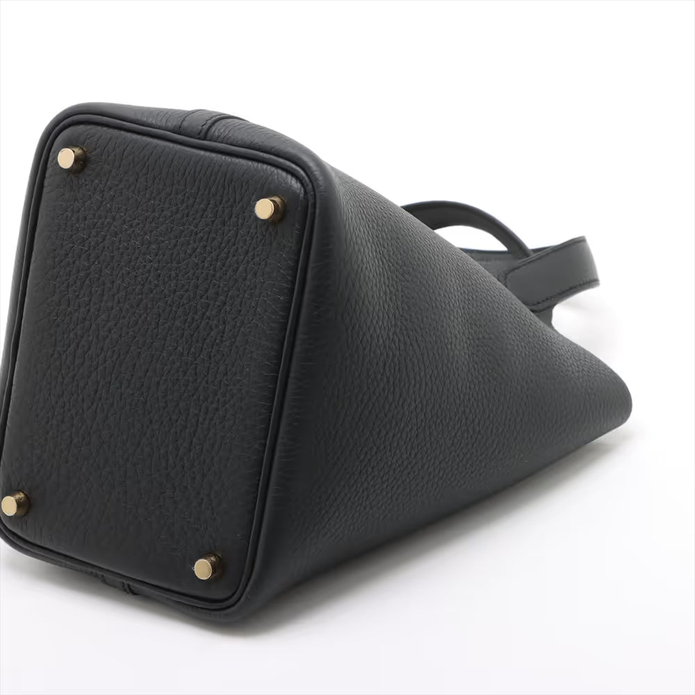 Hermès Taurillon Clemence Picotin Lock 18 PM Black