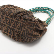 Load image into Gallery viewer, Buy Fendi Zucca Canvas Handbag Brown and Green