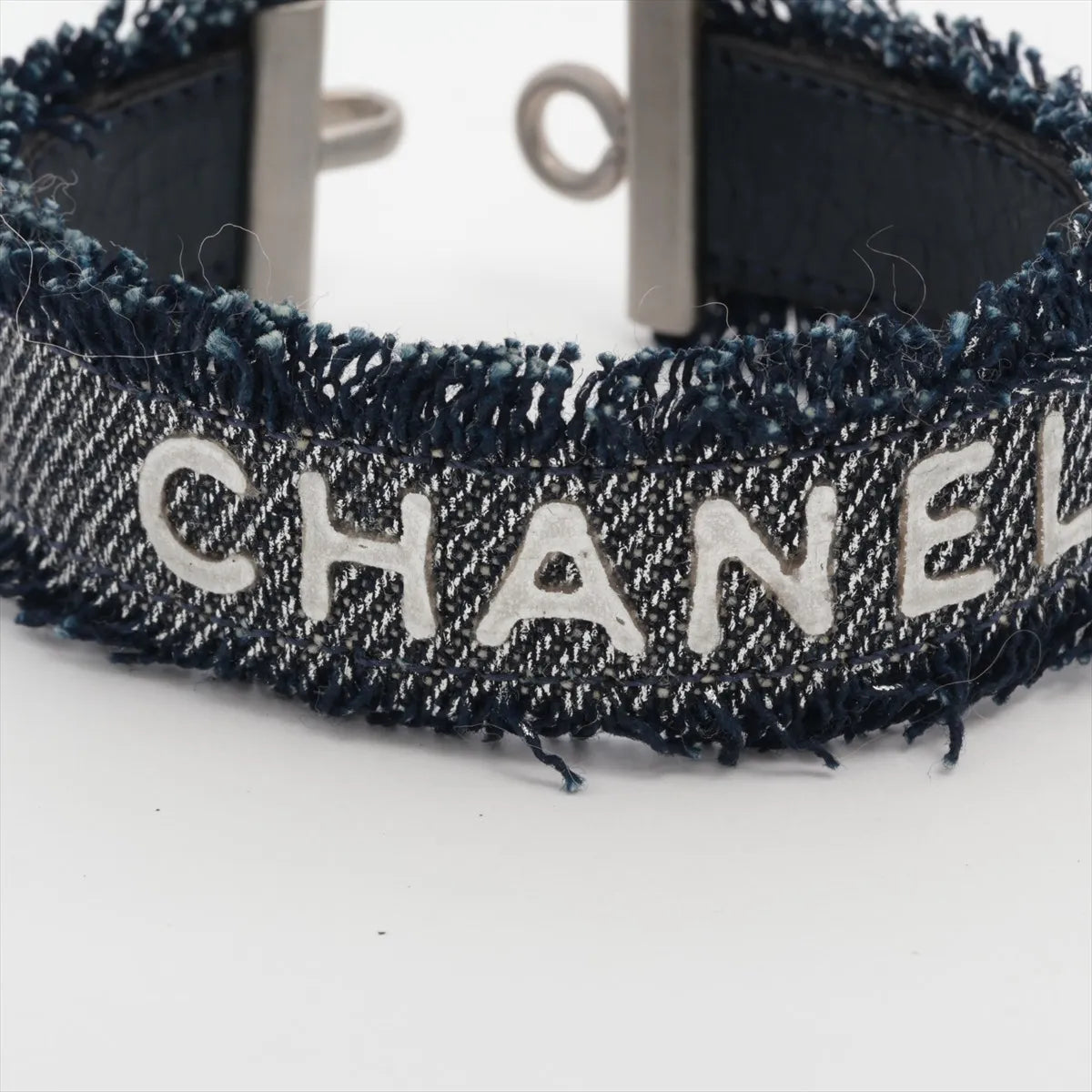 Chanel Logo Denim Bangle