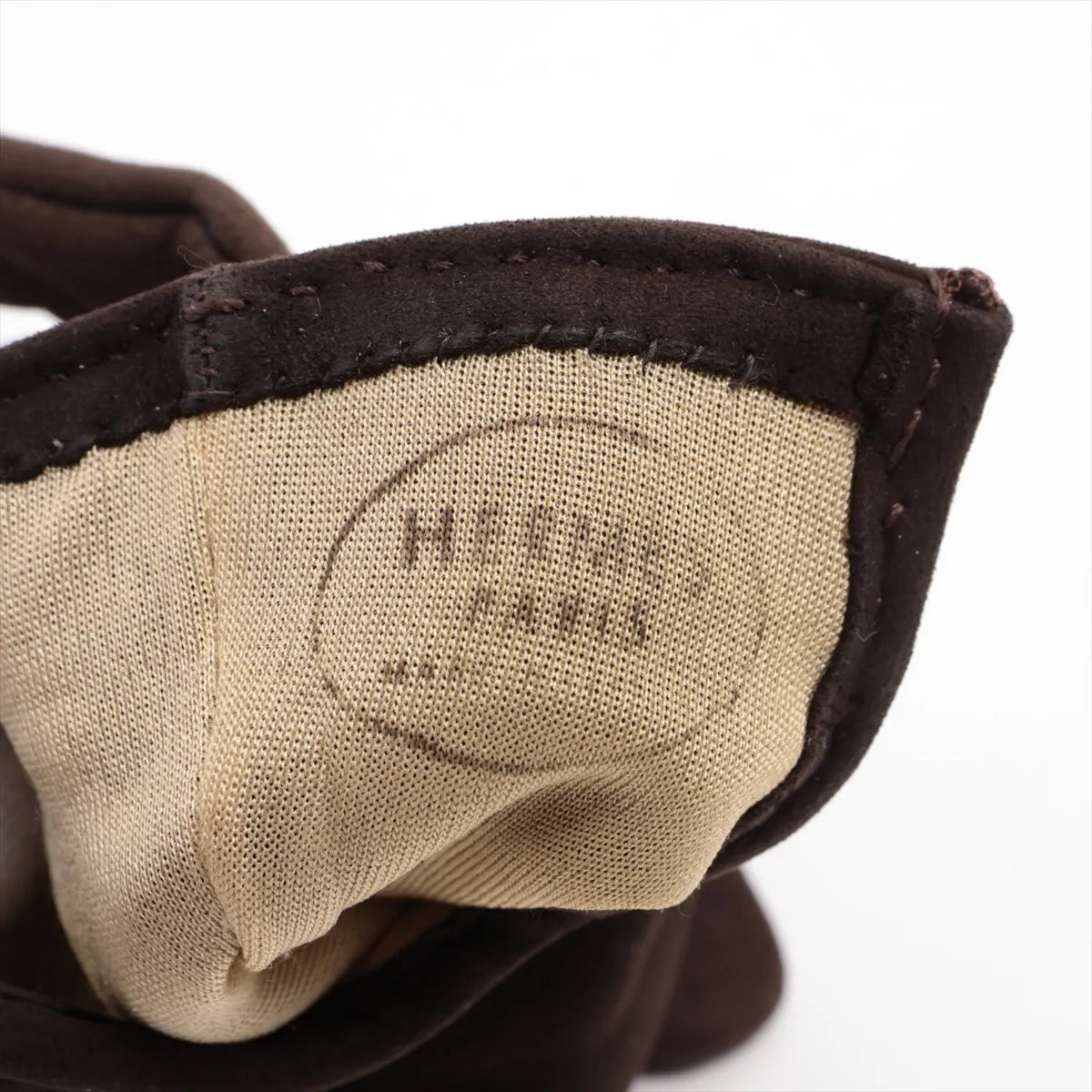 Hermes Leather Gloves Brown