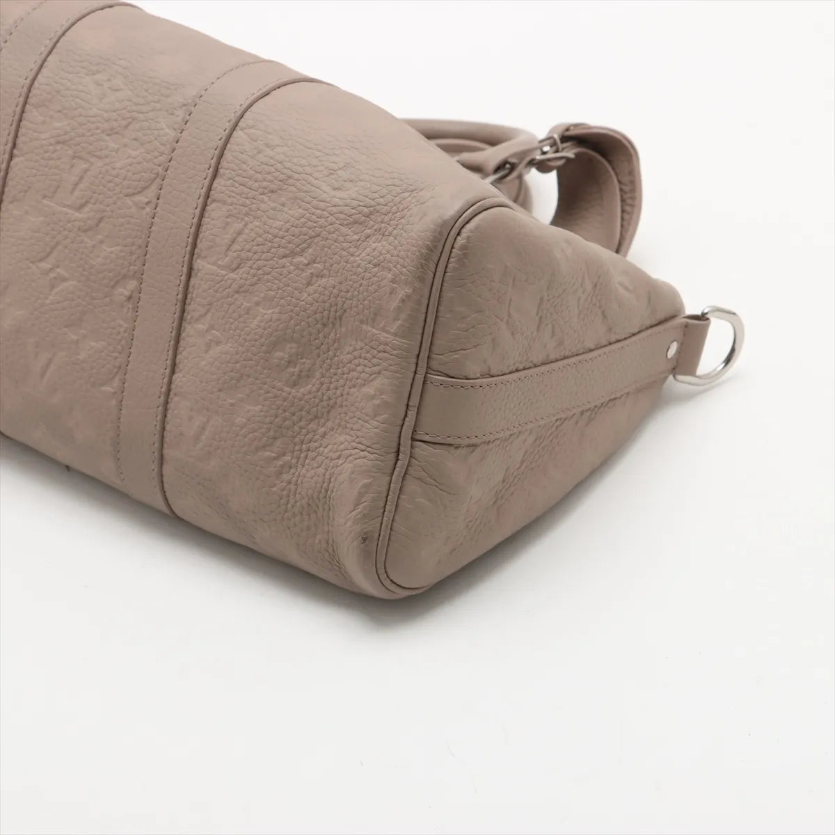 Louis Vuitton Monogram Taurillon Keepall Bandoulière 35 Riverstone Beige