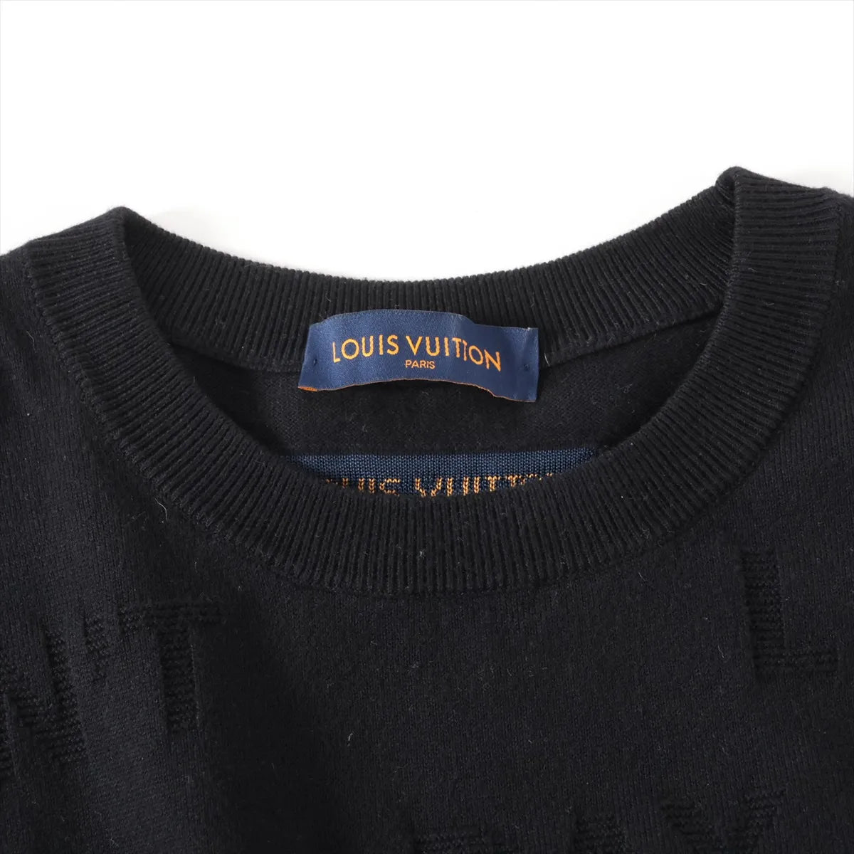 Louis Vuitton Cotton Silk Knitwear T-shirt Black