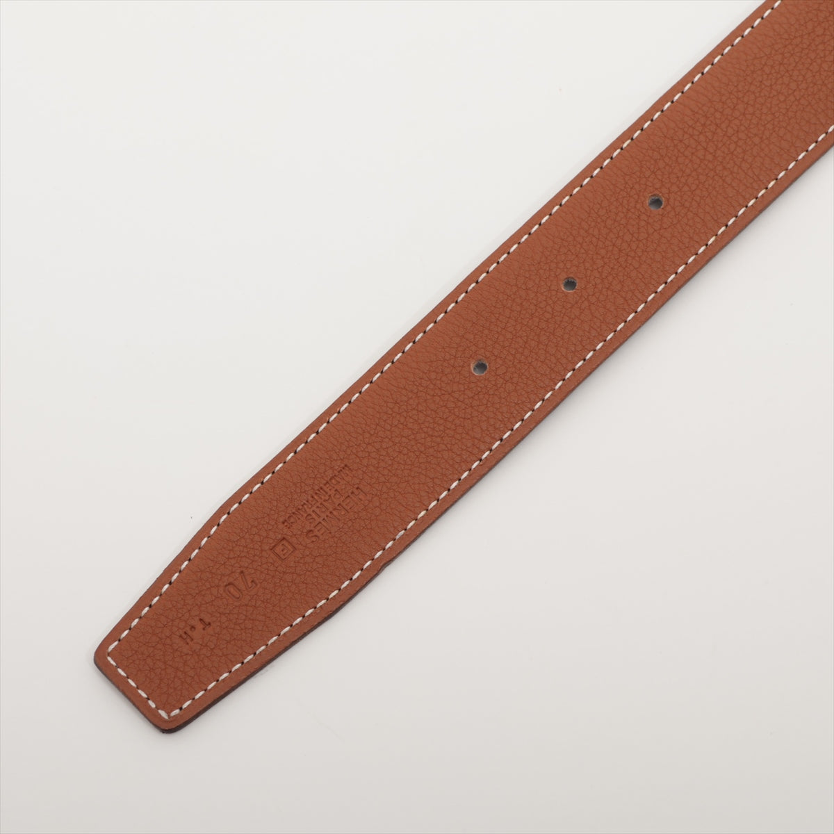 Hermès Taurillon Clemence H Belt Gold