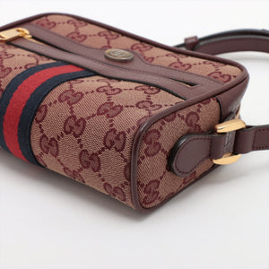 Gucci GG Canvas Ophidia Camera Bag Bordeaux