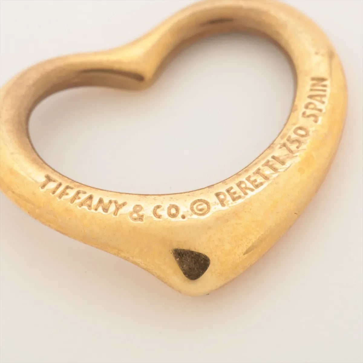 Tiffany & Co. Open Heart Pendant Yellow Gold