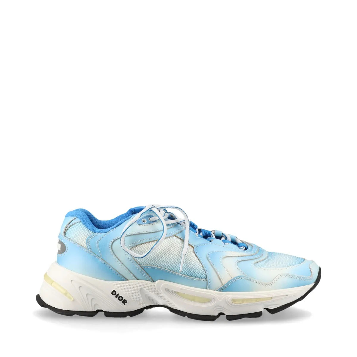 Dior CD1 Leather Fabric Men's Sneakers Blue x White