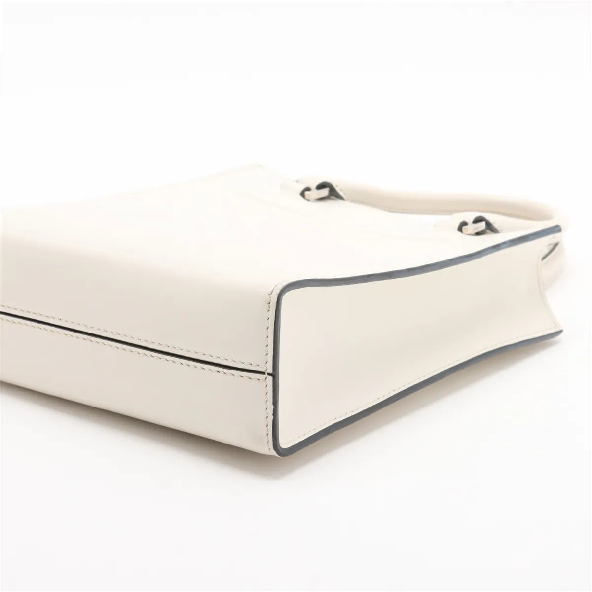 Prada Saffiano Leather Two-Way Handbag White