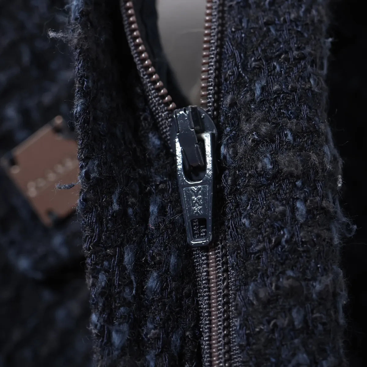 Chanel Cotton Wool Pants Navy Blue